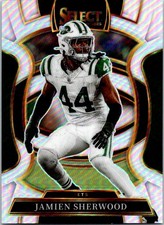 2025 Panini Select #77 Jamien Sherwood Silver Prizm Shock