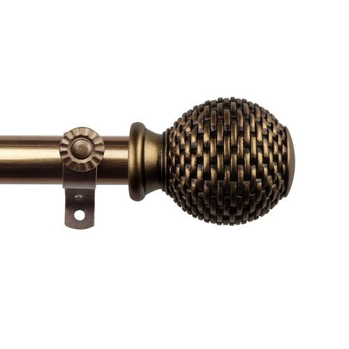 Okafor 3/4” Adjustable Window Drapery Curtain Rod 18"-170" (5 sizes, 4 colors) - Picture 5 of 9