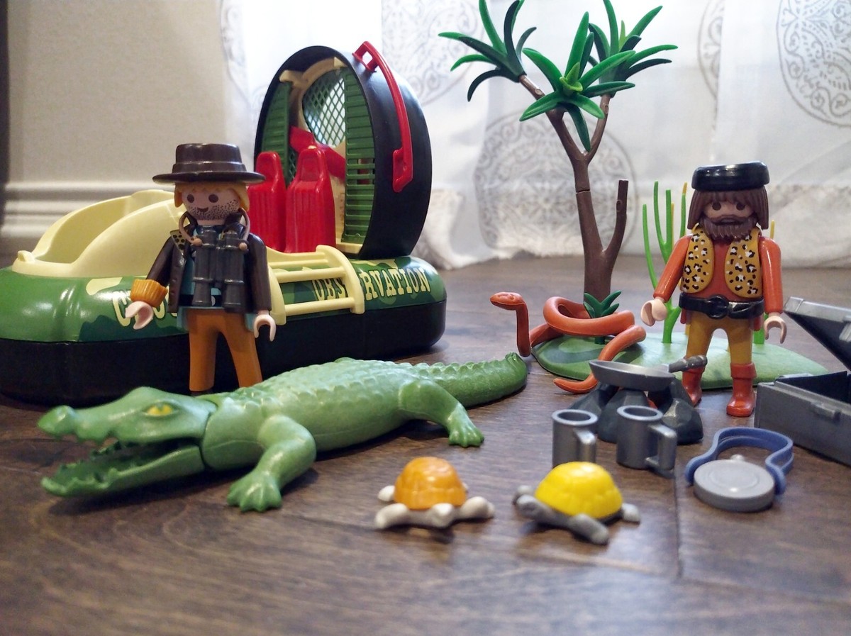 Playmobil Set 5754 and Set 5797 Incomplete Crocodile Adventure