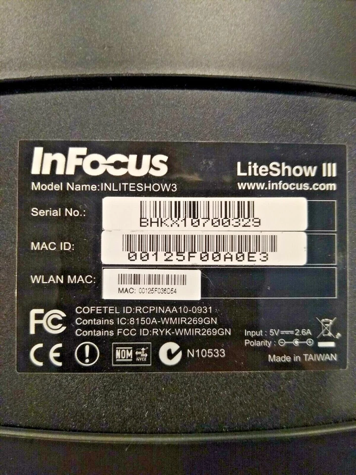 InFocus LiteShow III 3 Wireless Wifi Projection System for any VGA Projector - Image 2 of 4