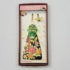Hanbok metal bookmark gold plating souvenir Korean traditional Gifts For Women