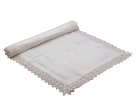 TischläUfer 50 X 150 Cm Bestickt HäKelkante Landhausstil Hossner Heimtex