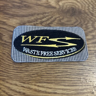 WFS Waste Free Services Vintage Patch  2'' x 4''