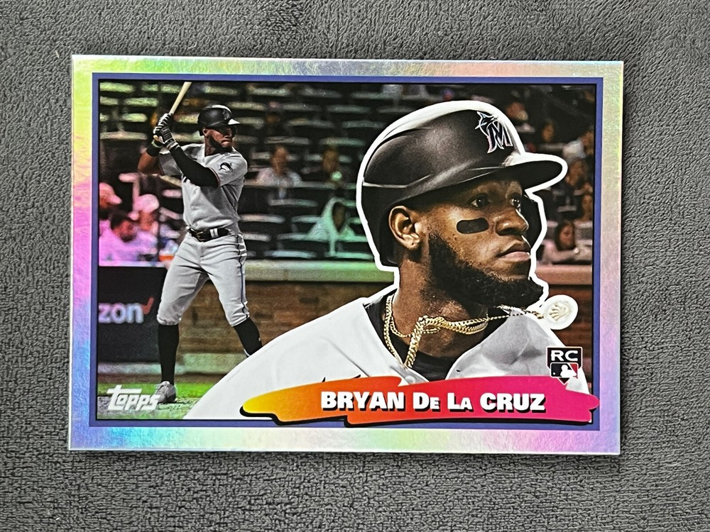 2022 Topps Archives 1988 Big Foil Insert Bryan De La Cruz #88BF-10 Marlins RC