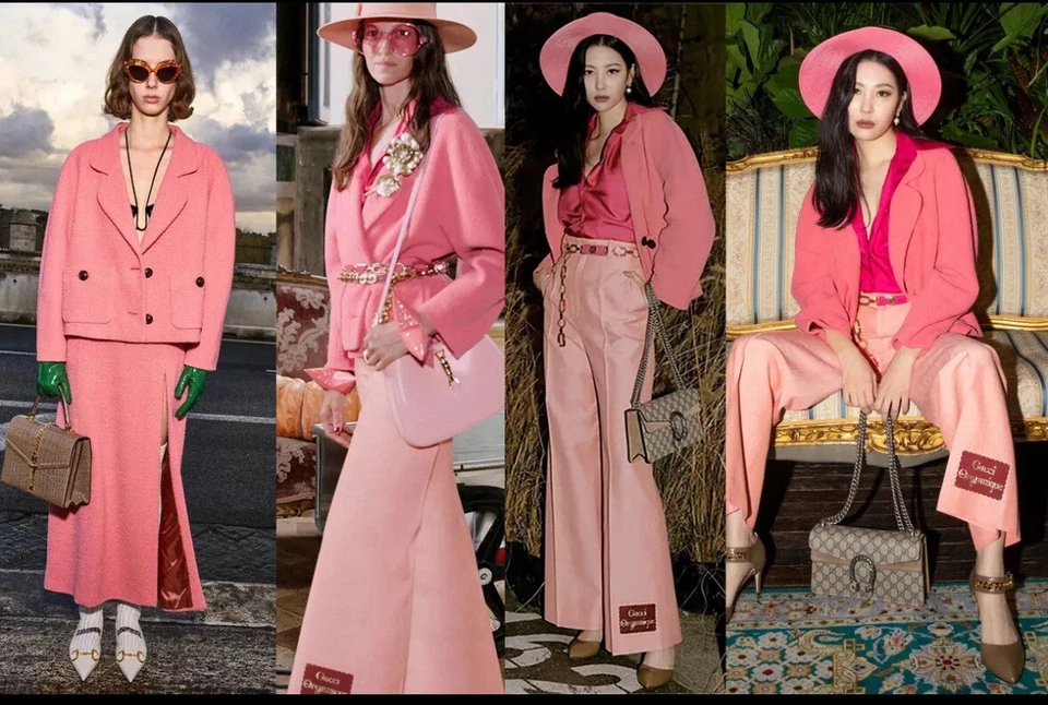 💕Blazer de lana rosa Gucci Foto 2 de 4