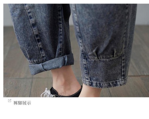 Spring/Fall Women Casual Jumpsuits Loose Overalls Suspender Denim Pants Rompers - Picture 16 of 16