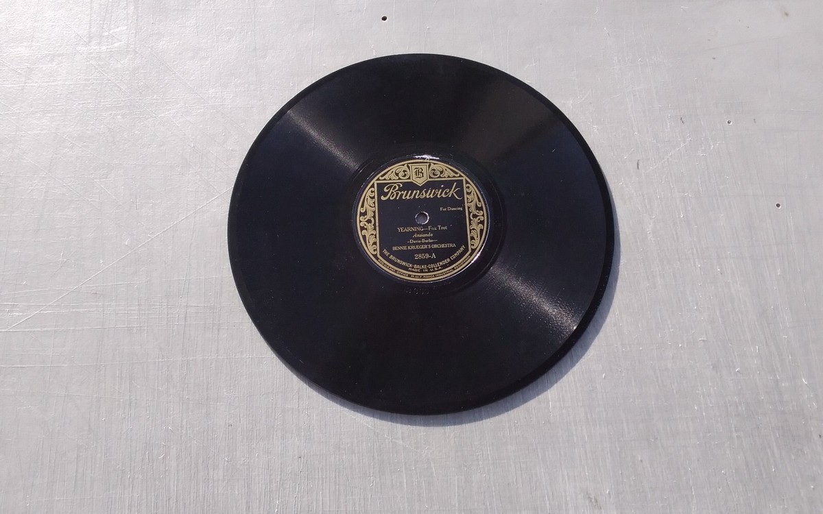 Bennie Krueger 78rpm Single 10-inch Brunswick Records #2859