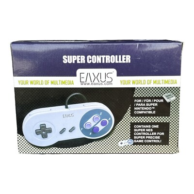 Eaxus SNES Super Nintendo Controller Retro Joypad Gamepad NEU - US Layout