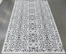 IVORY / DARK GREY 5'-3" X 7'-6" Stained Rug Reduced Price 1172577652 PARB636C-5