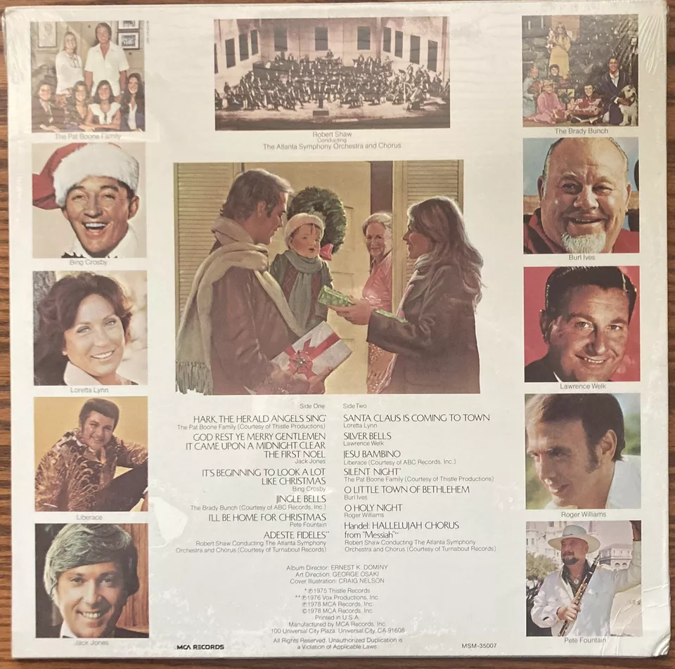 Firestone Home For The Holidays SEALED Vinyl LP Bing Crosby Burl Ives Jack Jones - Image 2 of 2