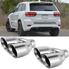 Pair Car Muffler Tip 2.5 In3.5 Out Dual Outlet Accessories For Jeep Cherokee Pair Car Muffler Tip 2.5 In3.5 Out Dual Outlet Accessories For Jeep Cherokee