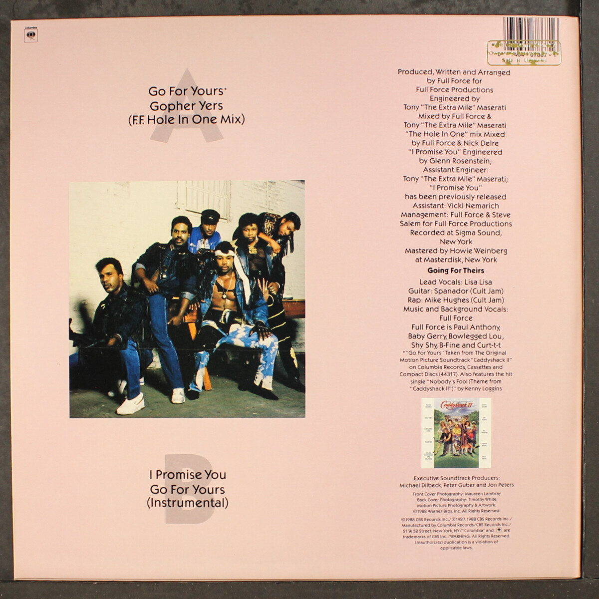 lisa LISA LISA & CULT JAM W/ FULL FORCE: go for yours COLUMBIA 12