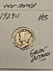 1929 S MERCURY DIME Lot #3 1929S semi-key date!