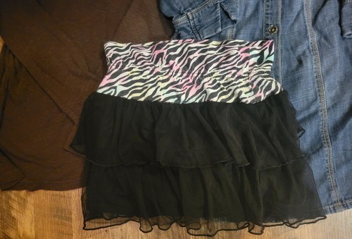 Lot Of 3 Girls Size 6 Skirt Dress Top 365 Kids Mossimo Crazy 8 - Picture 2 of 4