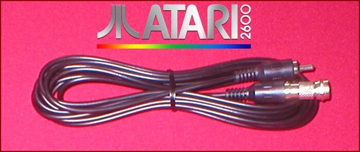 12Ft RCA Video Cable & RF Coax TV Adapter for Atari 2600 Jr