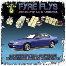 White Led Interior Lights Package Kit For 1997-2001 Prelude 8pcs 5050 Series Smd White Led Interior Lights Package Kit For 1997-2001 Prelude 8pcs 5050 Series Smd