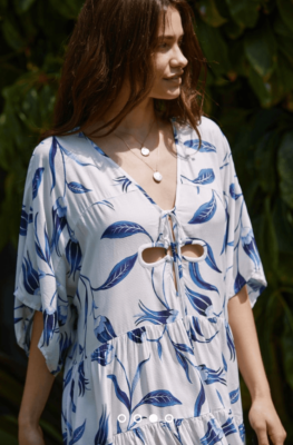 chinese dress ladies Eyelet Floral Corset Detail Sleeveless Midi Dress from Moon River   Urbanheer