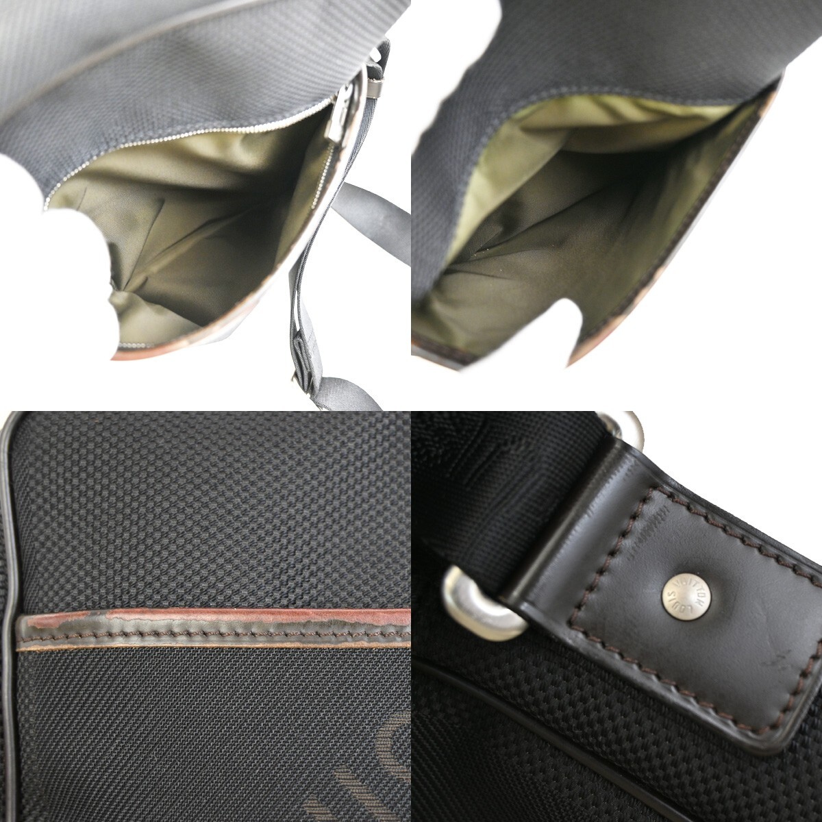 Louis Vuitton Citadine Shoulder MM Black Canvas for sale