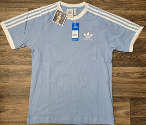 Nuevo con etiquetas ADIDAS Originales 3 Rayas California Trébol Camiseta  cielo Tamaño Pequeño H37759 | eBay