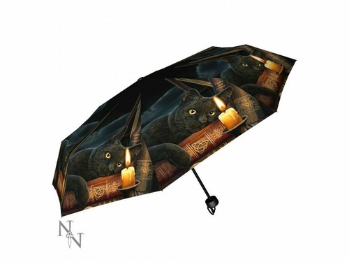 Paraguas compacto Nemesis Now Lobo, Gato, Búho Unicornio diseños Lisa Parker  - Imagen 6 de 15