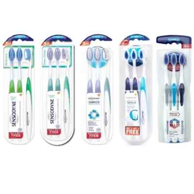 3/PACK SENSODYNE Multicare Medium Toothbrush For Sensitive Teeth