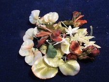 Vtg Millinery Flower Collection Yellow Orange Amber w/Velvet 2-3" Japan H4929