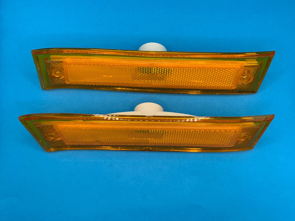 Conjunto de luzes indicadoras frontais esquerda direita para 1981 - 1991 Chevrolet GMC par de lâmpadas - Imagem 2 de 4