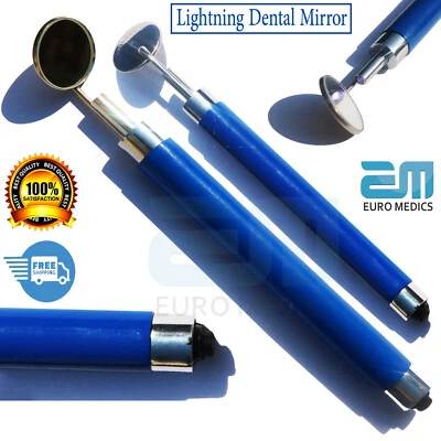 MEDENTRA MANUFACTURING PK Dental Mirror with Light LED Anti-Fog Mouth Mirror Dentist Inspection Mirror CE