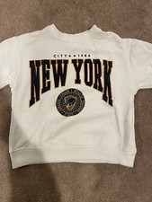 Zara Kids Knitwear boys New York pullover sweater size 6, Runs Small