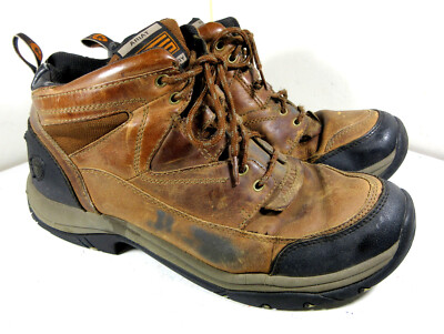 ARIAT ATS Terrain Brown Leather Boots Hiking Work Shoes (34524) Size 12D Mens