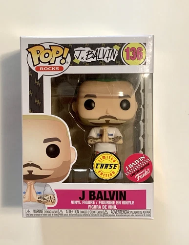 FUNKO POP! ROCKS J. BALVIN #136 LIMITED EDITION CHASE VARIANT WITH POP PROTECTOR