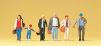 Preiser 10516 H0 Gehende Reisende 6 Figuren Neu Ovp+