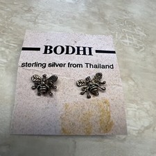 Sterling Silver Bumble Bee Earings