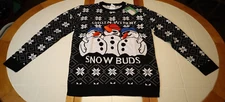 Forum Novelties Chillin' With My Snow Buds Snowman Adult Ugly Christmas Sweater