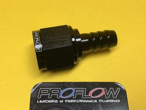 PROFLOW 90 Degree Full Flow Fitting Male To Female AN -4 (AN4) Black
