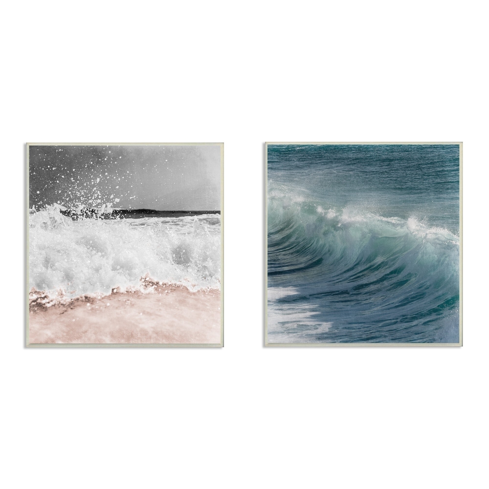 Stupell Ocean Waves And Motion Photographs 2pc Multi Piece  12 x 12