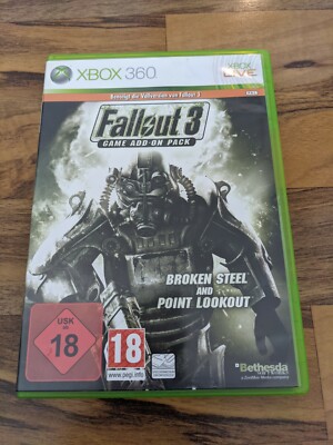Fallout 3 Add-On Pack: Broken Steel + Point Lookout (MS Xbox360, 2009)