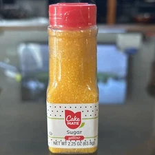Cake Mate Yellow Sugar 2.2 ounces Cake Dessert Decorating Topping