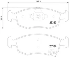 Frt Disc Brake Pads   Hella Pagid   355016231