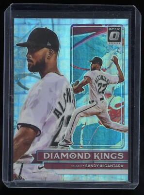 2022 Optic Marlins Sandy Alcantara - Silver Pandora Prizm Diamond Kings #d /99