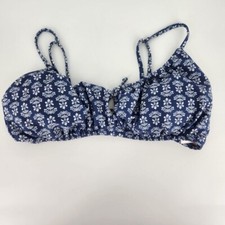Old Navy Women's Bikini Top Blue Floral Size M NWT