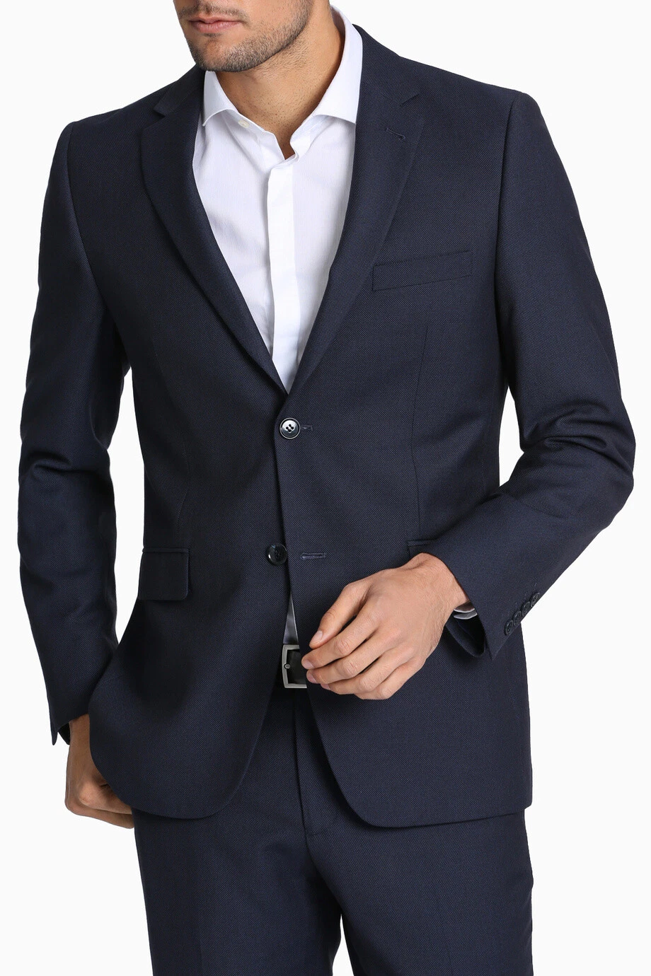 BLAQ Cotton Blazer Dark Blue Small