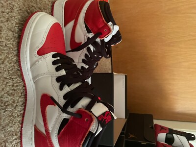 Size 6 - Jordan 1 Retro OG High Heritage red white and black colorway used
