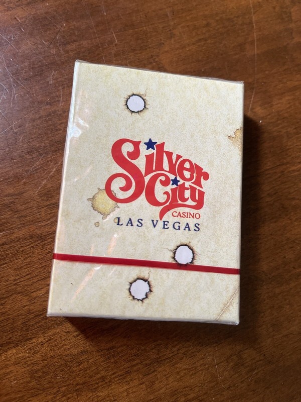 Vtg Las Vegas NV Casino "Silver City" Sealed Deck Poker Playing Cards Games