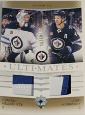 Upper Deck Ultimate 2024-25 Hellebuyck Morrissey Ulti-Mates Patch /49 Jets