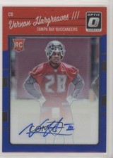 2016 Donruss Optic Blue Signatures 46/75 Vernon Hargreaves III #145 Auto 2r5