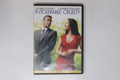 Intolerable Cruelty DVD Full Screen George Clooney Catherine Zeta-jones