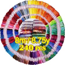 LE PAON Embroidery Floss 240 skeins 100% Egyptian Long-Staple Cotton Cross Stitc
