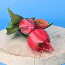 Hochwertiges Seidenblumen Set Tulpenzauber | Kunstblumen Tulpe Dekopflanzen Rot