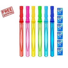 Durable 6-Pack Bubble Wands - Perfect for Birthday Gifts Summer Parties